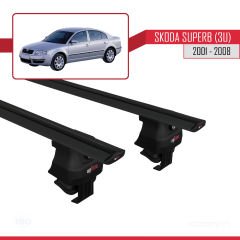 Skoda Superb (3U) 2001-2008 Arası ile uyumlu ACE-4 Ara Atkı Tavan Barı SİYAH