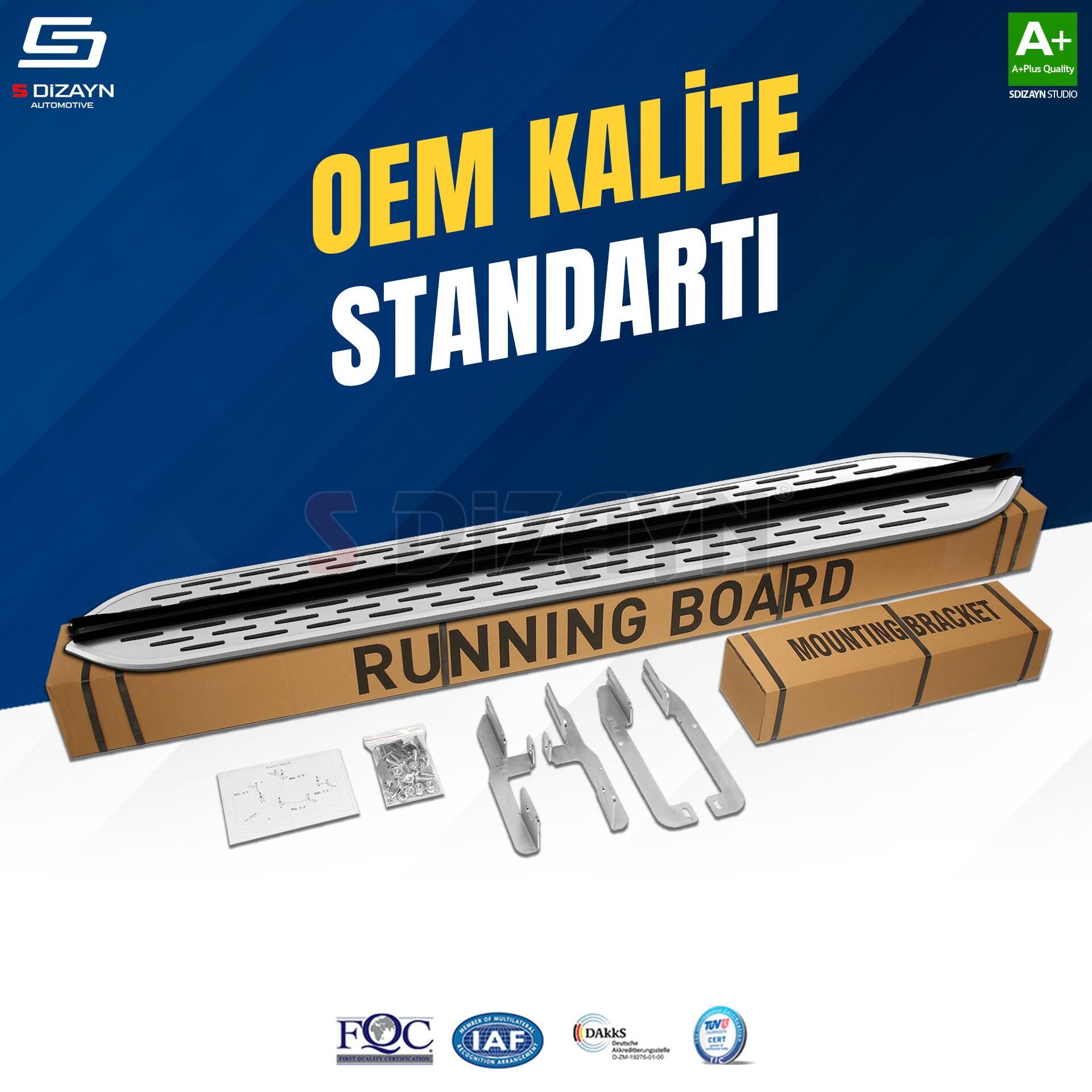 S-Dizayn Renault Duster 3 OEM Still Pro V1 Aluminyum Yan Basamak 183 Cm 2024 Üzeri A+ Kalite