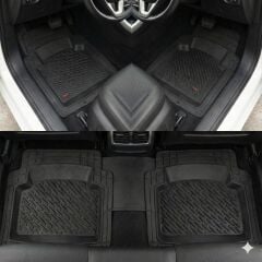 Safir Hyundai Uyumlu Accent Blue Havuzlu Universal Paspas Krom Siyah Parça