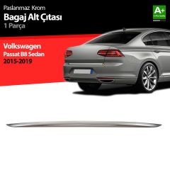Volkswagen Passat Uyumlu B8 Krom Bagaj Alt Çıtası 2015 Üzeri