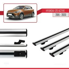 Hyundai i20 ACTIVE 2015-2020 Arası ile uyumlu Basic Model Ara Atkı Tavan Barı GRİ 3 ADET