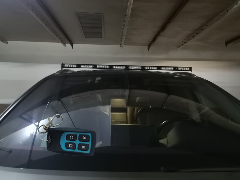 17 fonksiyonlu çakar lamba 120cm kırmızı-mavi 12-30v / LAPA208