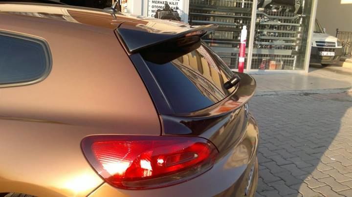 Volkswagen Scirocco Uyumlu Makyajsız İnce Spoiler (Fiber)