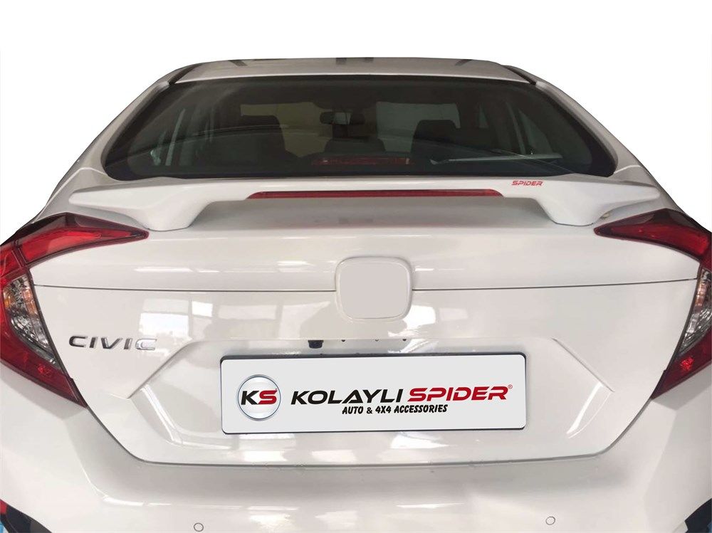 Honda Civic 10 Spoiler Bagaj Işıklı Abs 2016 ve Sonrası