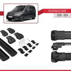 Volkswagen Caddy 2020 ve Sonrası ile uyumlu ACE-1 Ara Atkı Tavan Barı SİYAH