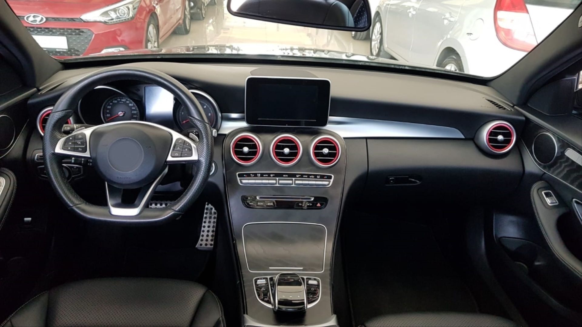 Mercedes W205 Uyumlu C Serisi 2015-2018 Klima Halkası Kırmızı