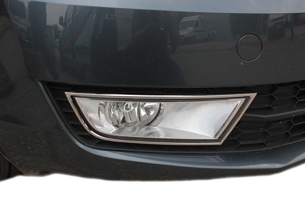 Skoda Octavia A7 Sis Farı Çerçevesi 2 Prç Krom 2013 ve Sonrası