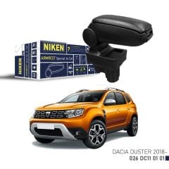 Dacia Duster Uyumlu 2018- Araca Özel Kol Dayama Siyah