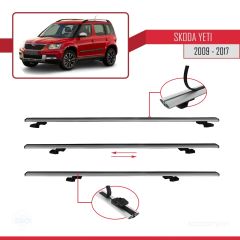 Skoda Yeti 2009-2017 Arası  ile uyumlu Basic Model Ara Atkı Tavan Barı GRİ 3 ADET