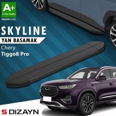 S-Dizayn Chery Tiggo8 Pro Skyline Siyah Yan Basamak 183 Cm 2022 Üzeri A+ Kalite