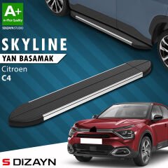 S-Dizayn Citroen C4 3 Skyline Krom Yan Basamak 183 Cm 2021 Üzeri A+ Kalite