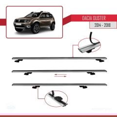 Dacia Duster 2014-2018 Arası ile uyumlu Basic Model Ara Atkı Tavan Barı GRİ 3 ADET