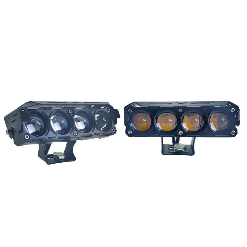 Offroad sis lambası set sarı beyaz - mavi gündüz ledli çakarlı 12.6 x 5 x 3.5 cm 12-60v /  LASS370