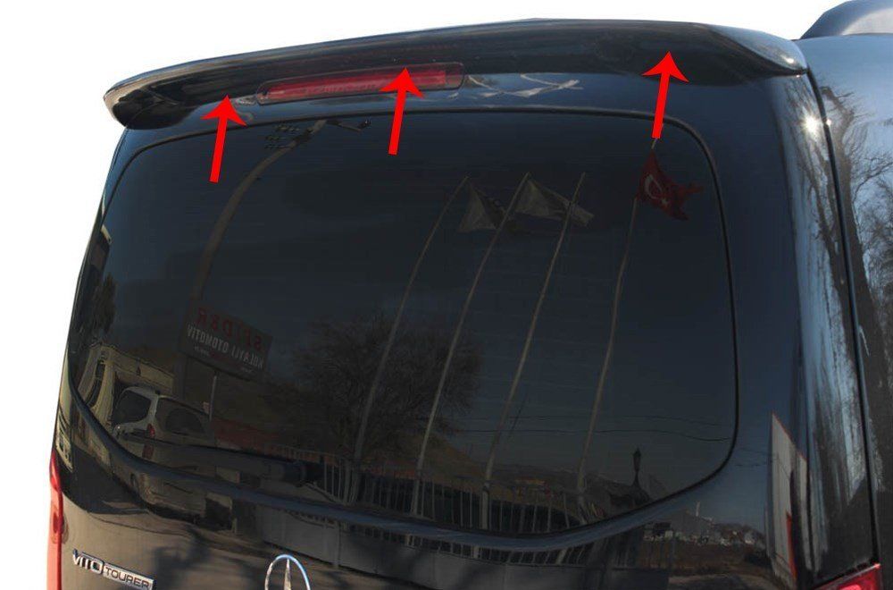 Mercedes Vito Uyumlu Spoiler Bagaj Gt 2 Parça Fiber 2015 Ve Sonrası