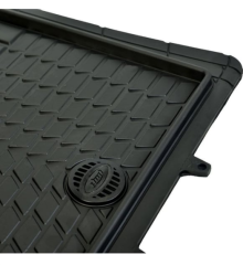 Pufi Kauçuk Paspas Universal Racing Havuzlu Siyah / Tepay510-S