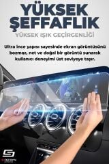 S-Dizayn Chery Tiggo 8 Pro Luxury / Excellent 9H Nano Klima Kontrol & Orta Konsol Koruyucu Parlak 2022-2023 A+ Kalite