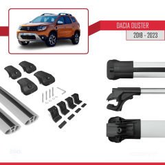 Dacia Duster 2018-2023 Arası ile uyumlu ACE-1 Ara Atkı Tavan Barı GRİ