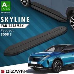 S-Dizayn Peugeot 3008 3 Skyline Siyah Yan Basamak 183 Cm 2024 Üzeri A+ Kalite