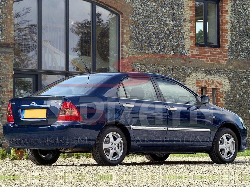 Toyota Corolla Uyumlu Krom Yan Kapı Çıtası 4 Parça 2002-2007