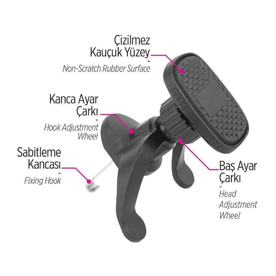 Telefon Tutucu Destekli Izgara Tip