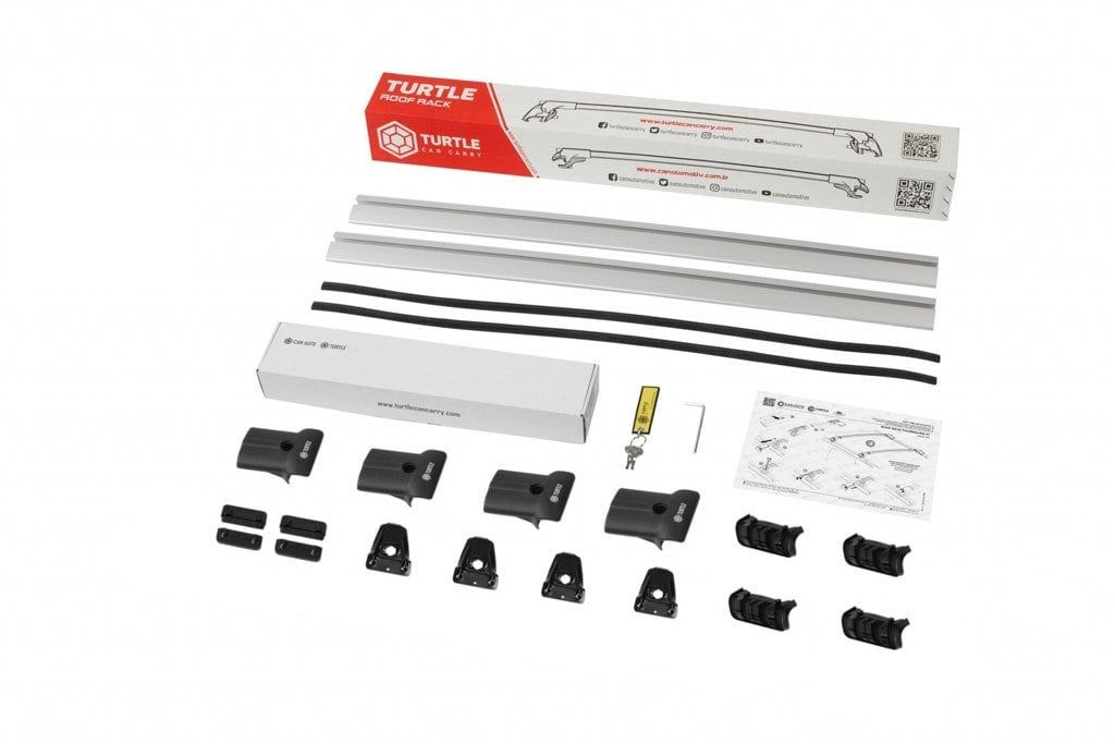 Turtle Dodge Journey Uyumlu Suv -9 Diamond Ara Atkı Gri 2'li Set