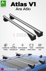 S-Dizayn VW Passat B7 Alltrack S-Bar Atlas V1 Ara Atkı Tavan Taşıyıcı Barı Gri 130 Cm 2010-2014 A+ Kalite