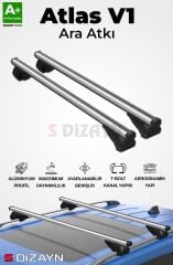 S-Dizayn VW Passat B7 Alltrack S-Bar Atlas V1 Ara Atkı Tavan Taşıyıcı Barı Gri 130 Cm 2010-2014 A+ Kalite