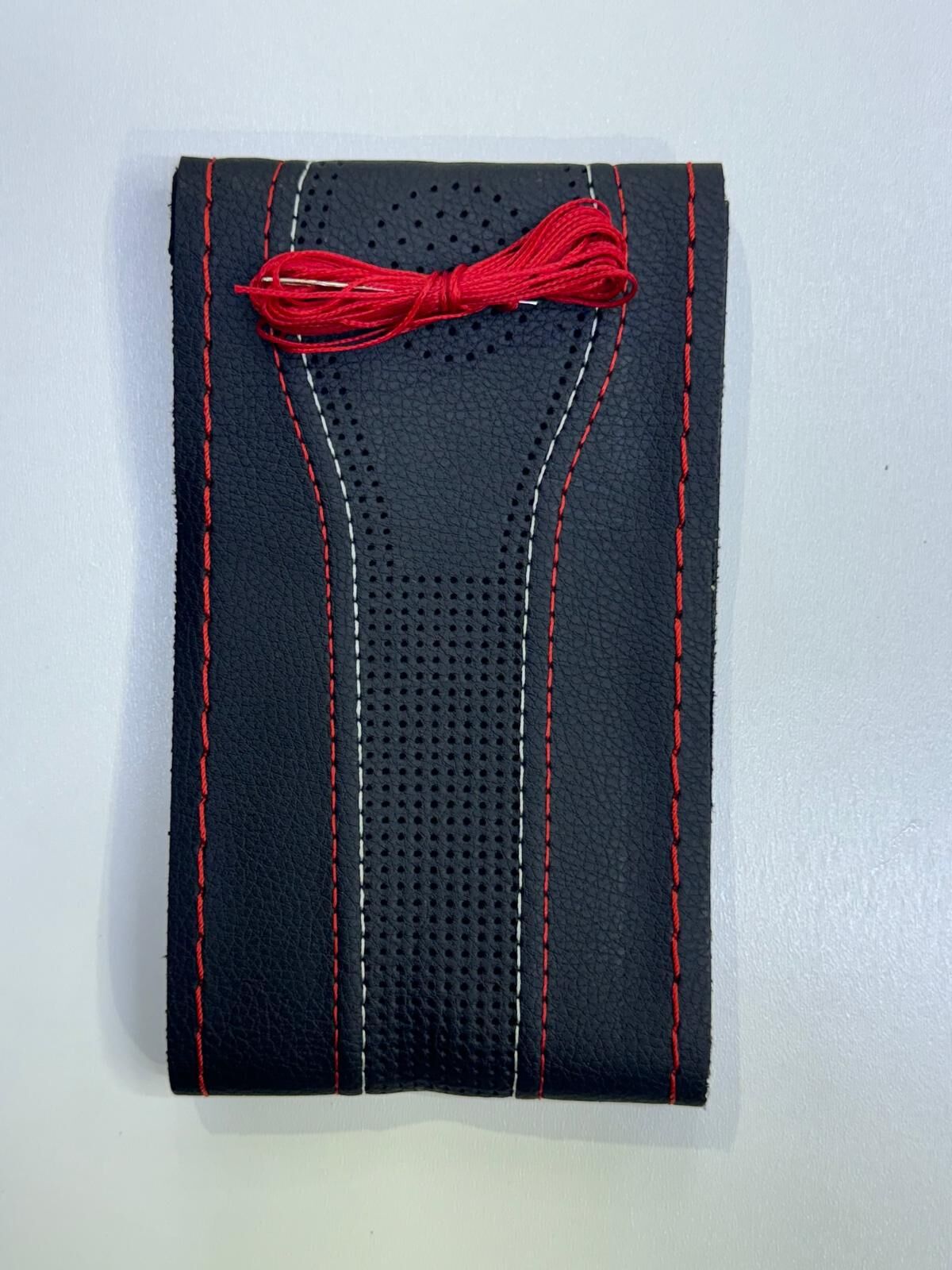 Direksiyon Simidi Kaplaması, 38 cm/15 inç Deri Direksiyon Simidi Kılıfı İğne ve İplikle El Yapımı