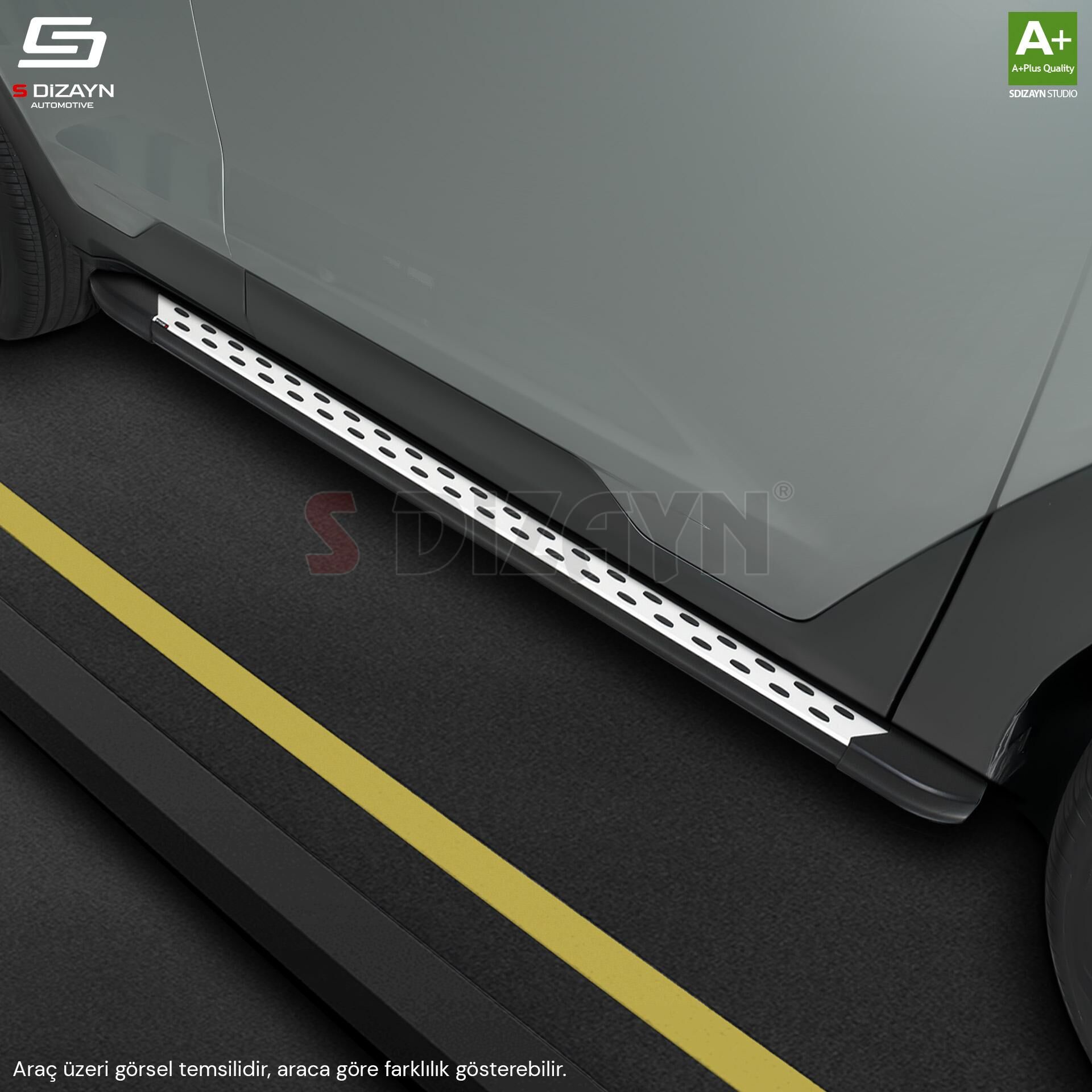 S-Dizayn Renault Captur 2 TrimLine Gri Yan Basamak 179 Cm 2020 Üzeri