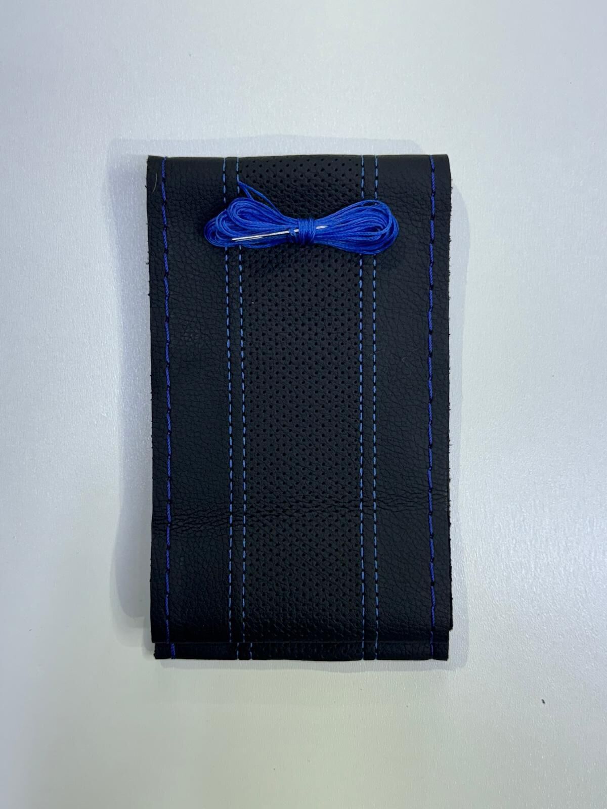 Direksiyon Simidi Kaplaması, 38 cm/15 inç Deri Direksiyon Simidi Kılıfı İğne ve İplikle El Yapımı