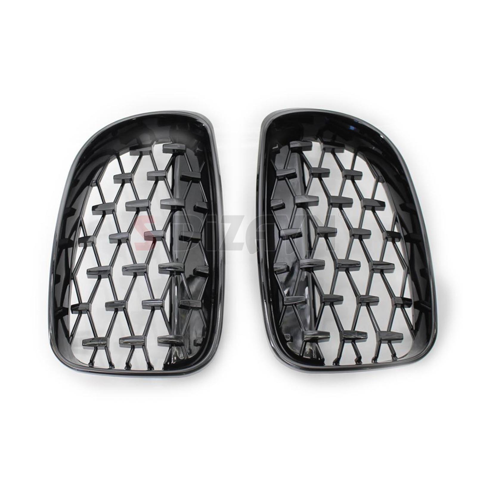 S-Dizayn Bmw 1 Serisi E81/E87 Ön Panjur Böbrek Parlak Siyah Piano Black Diamond Model 2008-2012