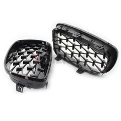 S-Dizayn Bmw 1 Serisi E81/E87 Ön Panjur Böbrek Parlak Siyah Piano Black Diamond Model 2008-2012
