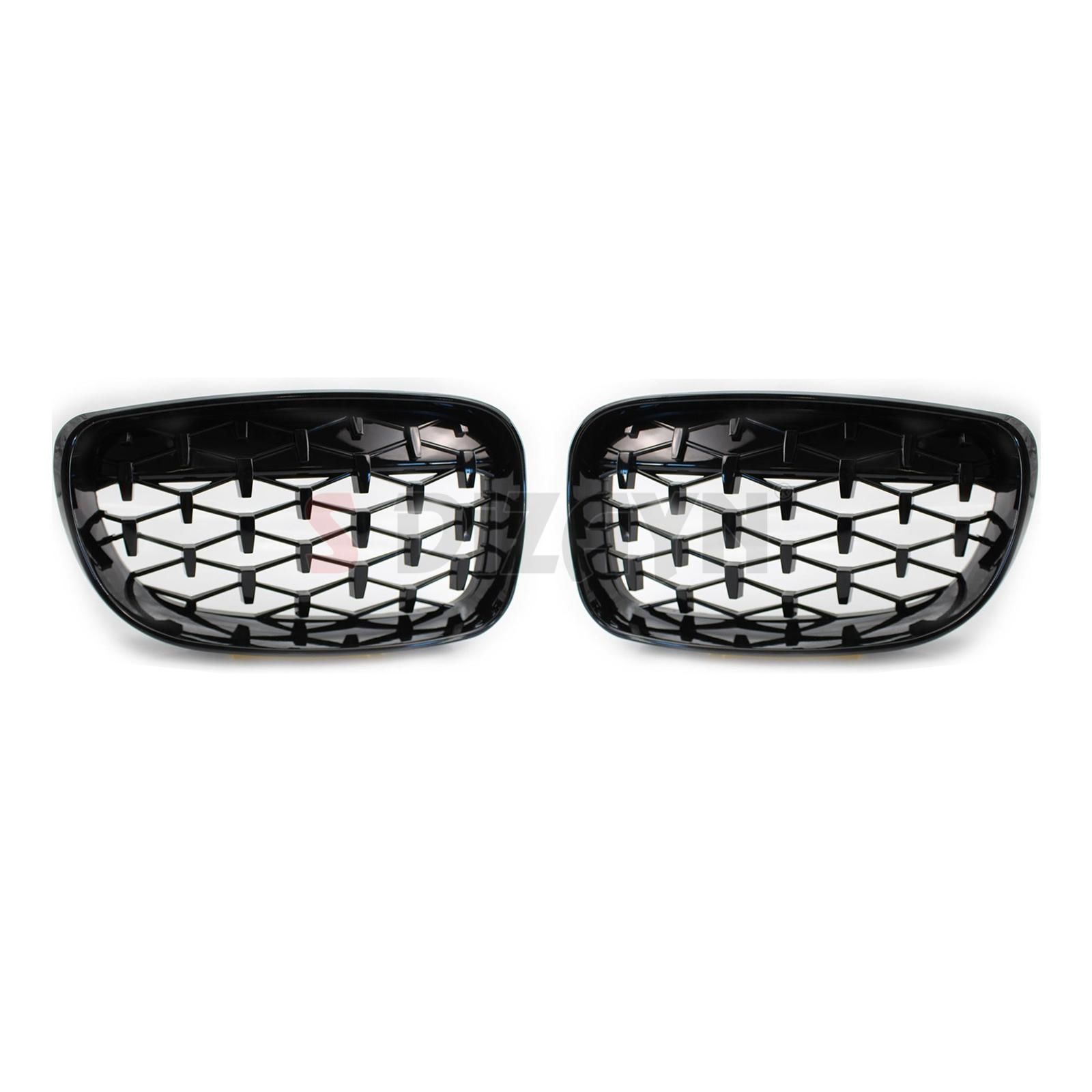 S-Dizayn Bmw 1 Serisi E81/E87 Ön Panjur Böbrek Parlak Siyah Piano Black Diamond Model 2008-2012