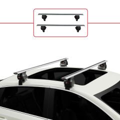 Volkswagen E Up! 2014-2023 Arası ile uyumlu ACE-4 Ara Atkı Tavan Barı GRİ