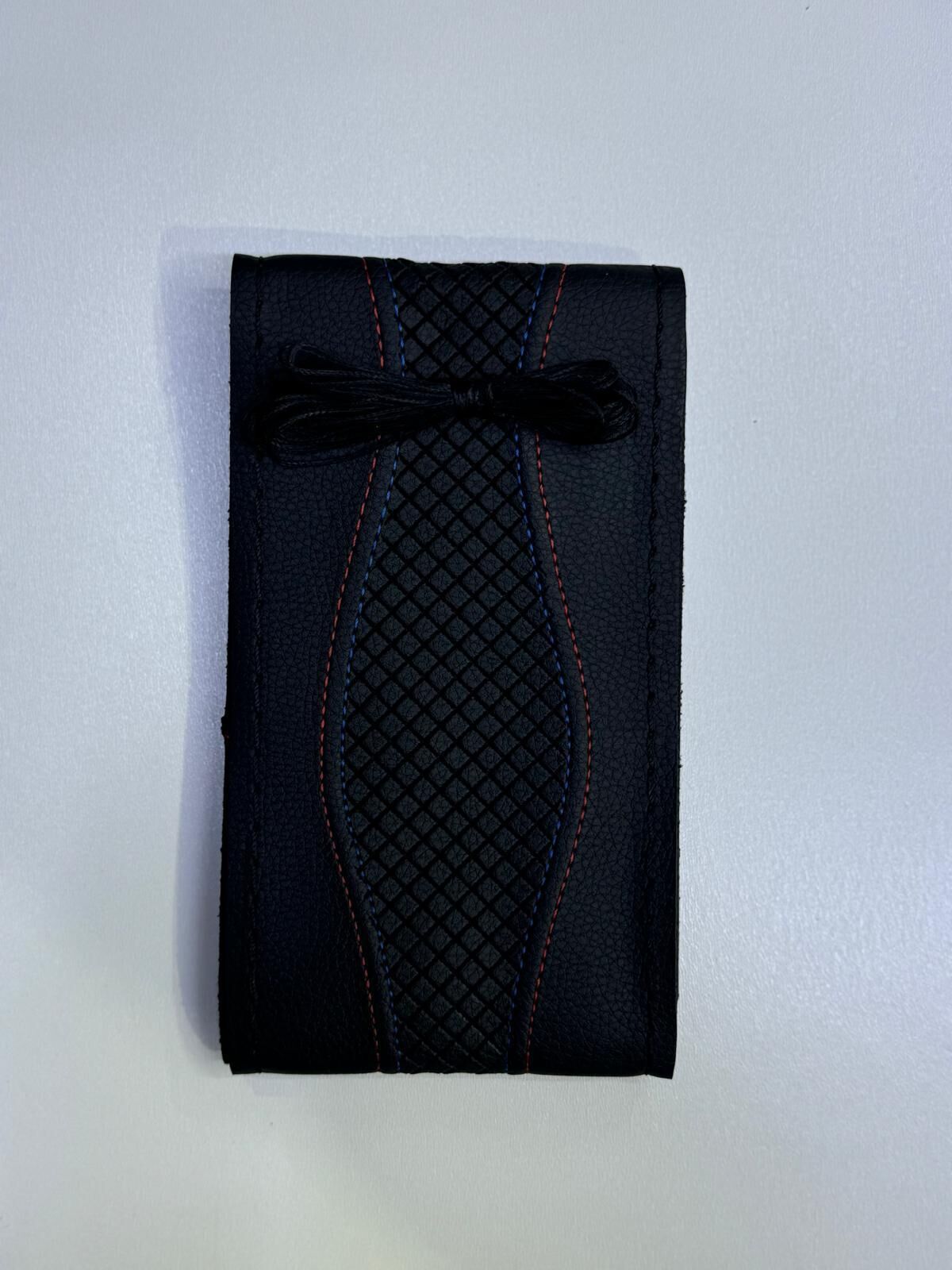 Direksiyon Simidi Kaplaması, 38 cm/15 inç Deri Direksiyon Simidi Kılıfı İğne ve İplikle El Yapımı