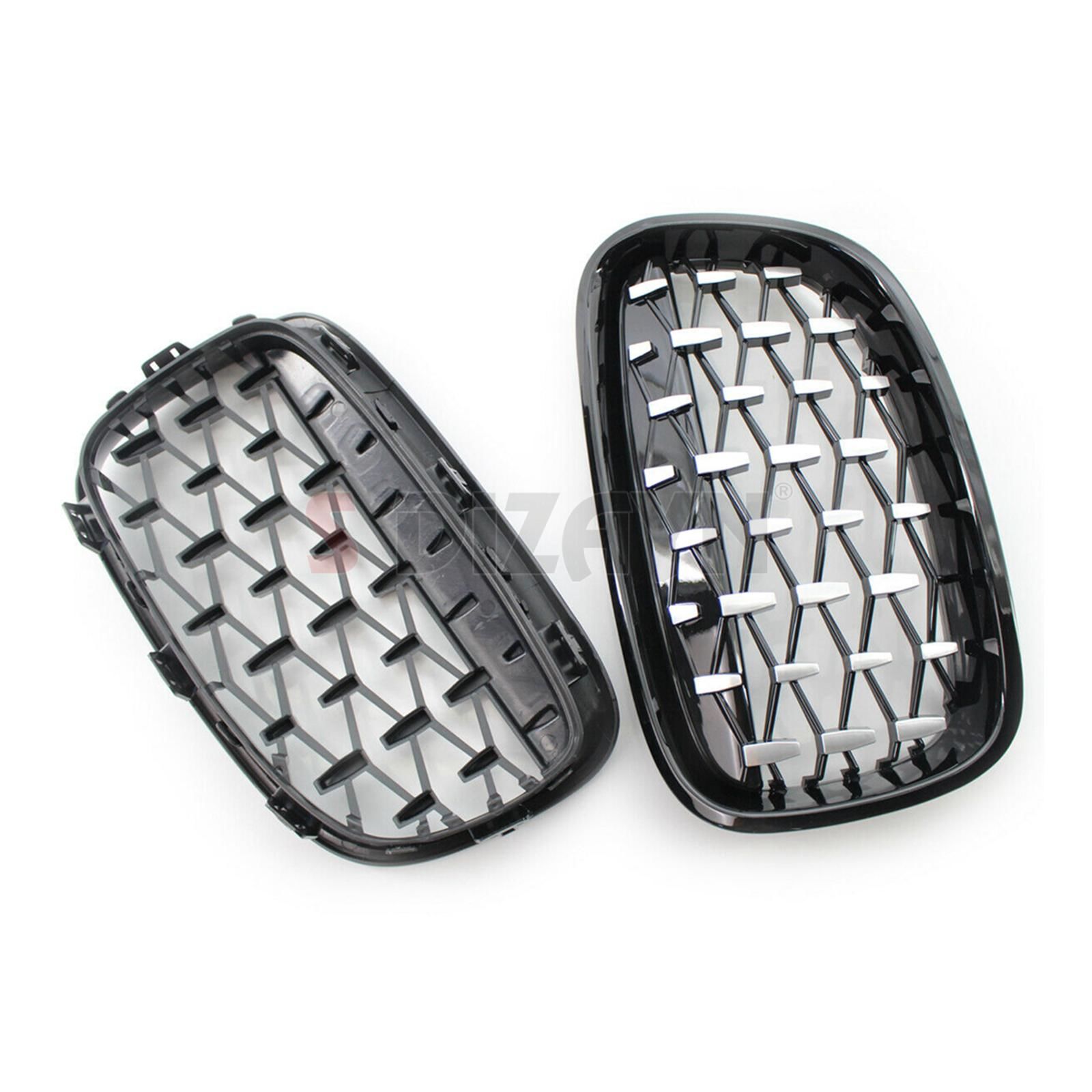 S-Dizayn Bmw 1 Serisi F20/F21 Ön Panjur Böbrek Parlak Siyah Çerçeveli Krom Diamond Model 2011-2015