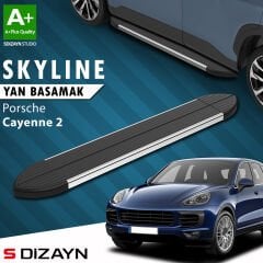 S-Dizayn Porsche Cayenne 2 Skyline Krom Yan Basamak 193 Cm 2011-2017 A+ Kalite