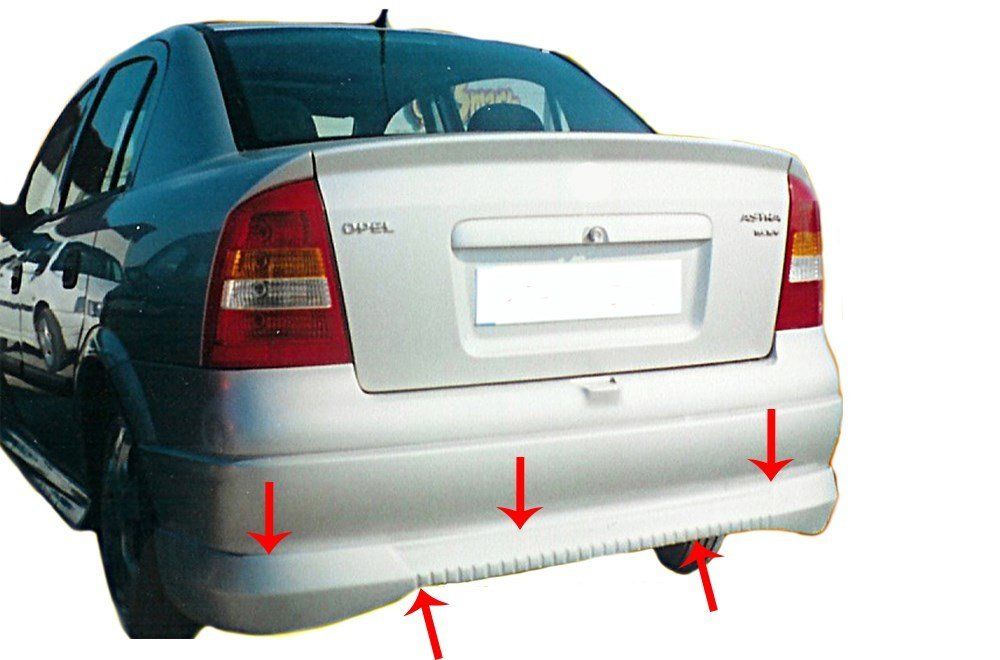 Opel Astra Uyumlu G Sedan Arka Tampon Altı Fiber 1998-2009
