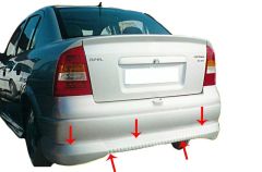 Opel Astra Uyumlu G Sedan Arka Tampon Altı Fiber 1998-2009