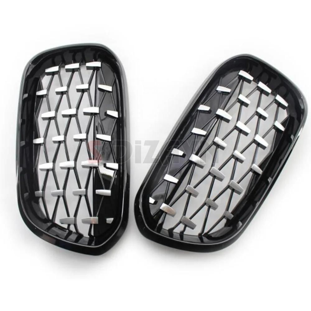 S-Dizayn Bmw 1 Serisi F20/F21 Ön Panjur Böbrek Parlak Siyah Çerçeveli Krom Diamond Model 2015-2019