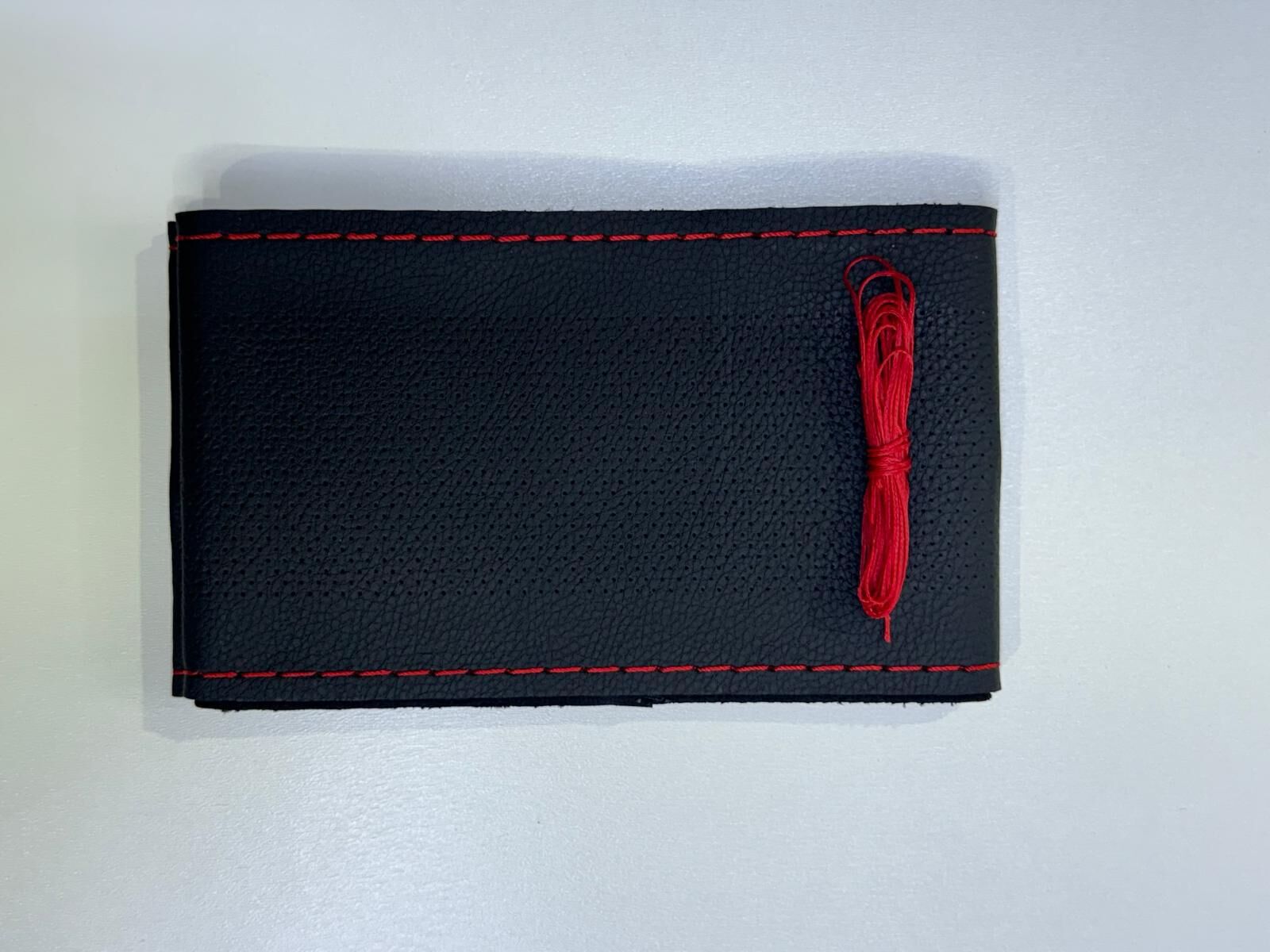 Direksiyon Simidi Kaplaması, 38 cm/15 inç Deri Direksiyon Simidi Kılıfı İğne ve İplikle El Yapımı