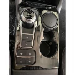 Ford Focus Uyumlu 2019-2021 Vites Çerçeve Kaplama - Titanyum Siyah