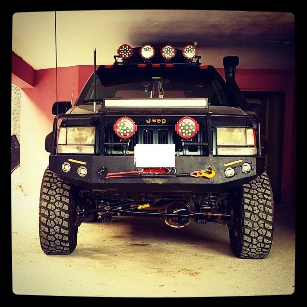 Offroad Sis Uyumlu Lambası 17 Power Ledli 51W Kırmızı Çerçeve Takım