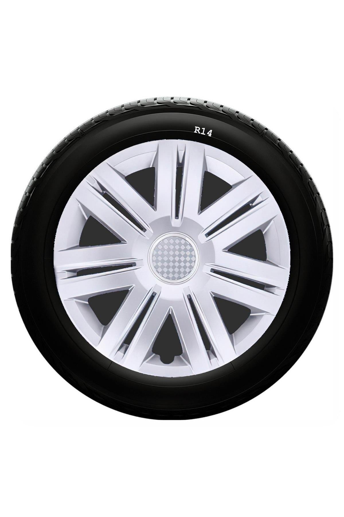 Citroen Uyumlu 14 Inç Kırılmaz SKS Jant Kapağı 1 Takım 4 Adet No:203