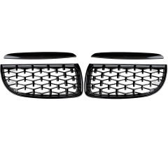 S-Dizayn Bmw 3 Serisi E90/E91 Ön Panjur Böbrek Parlak Siyah Piano Black Diamond Model 2005-2008