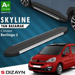 S-Dizayn Citroen Berlingo 2 Skyline Krom Yan Basamak 193 Cm 2008-2018 A+ Kalite