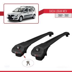 Dacia Logan MCV 2007-2012 Arası ile uyumlu ACE-1 Ara Atkı Tavan Barı SİYAH