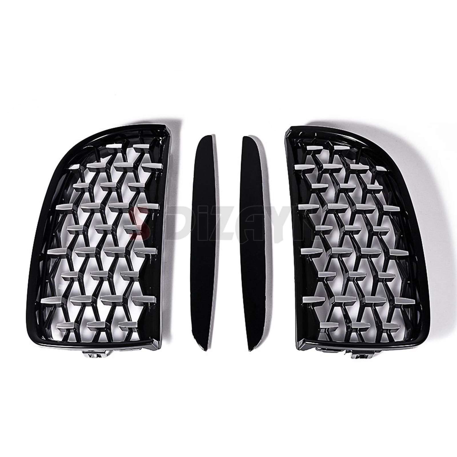 S-Dizayn Bmw 3 Serisi E90/E91 Ön Panjur Böbrek Parlak Siyah Çerçeveli Krom Diamond Model 2005-2008