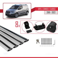 Opel Combo (E) PANELVAN 2019-2022 Arası ile uyumlu ACE-1 Ara Atkı Tavan Barı GRİ 4 ADET BAR