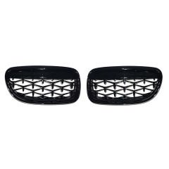 S-Dizayn Bmw 3 Serisi E90/E91 Ön Panjur Böbrek Parlak Siyah Piano Black Diamond Model 2009-2012